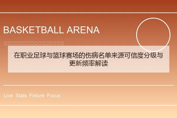 在职业足球与篮球赛场的伤病名单来源可信度分级与更新频率解读